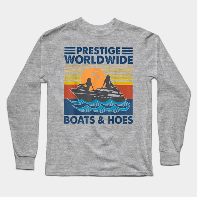 Boats and Hoes Long Sleeve T-Shirt by Coastal House Apparel 